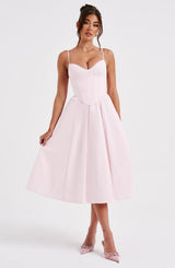 Fioreclo Mariella Midi Dress in Blush