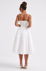 Fioreclo Mariella Midi Dress in Ivory