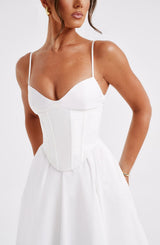 Fioreclo Mariella Midi Dress in Ivory