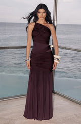 Fioreclo Marielle Maxi Dress in Plum