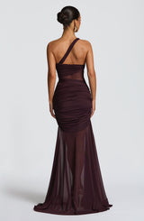 Fioreclo Marielle Maxi Dress in Plum