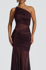 Fioreclo Marielle Maxi Dress in Plum
