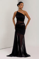 Fioreclo Marielle Maxi Dress in Plum