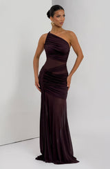 Fioreclo Marielle Maxi Dress in Plum