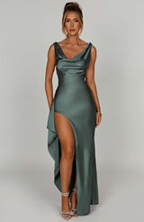 Fioreclo Marilena Maxi Dress in Sage