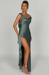 Fioreclo Marilena Maxi Dress in Sage
