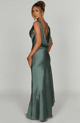 Fioreclo Marilena Maxi Dress in Sage