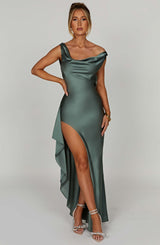 Fioreclo Marilena Maxi Dress in Sage