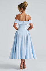 Fioreclo Marinda Midi Dress in Blue