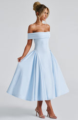 Fioreclo Marinda Midi Dress in Blue