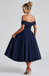 Fioreclo Marinda Midi Dress in Navy