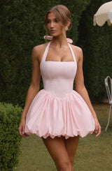 Fioreclo Marisia Mini Dress in Blush