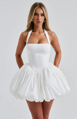 Fioreclo Marisia Mini Dress in Ivory