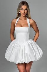 Fioreclo Marisia Mini Dress in Ivory