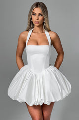 Fioreclo Marisia Mini Dress in Ivory