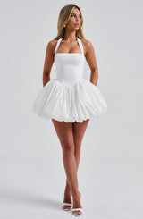 Fioreclo Marisia Mini Dress in Ivory
