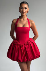 Fioreclo Marisia Mini Dress in Red