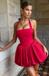 Fioreclo Marisia Mini Dress in Red