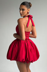 Fioreclo Marisia Mini Dress in Red