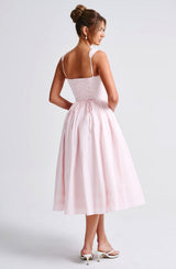 Fioreclo Marlene Midi Dress in Blush