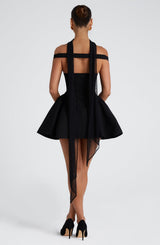 Fioreclo Marlie Mini Dress in Black