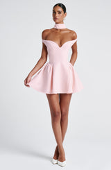 Fioreclo Marlie Mini Dress in Blush