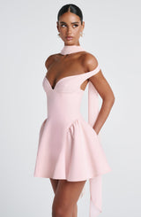 Fioreclo Marlie Mini Dress in Blush