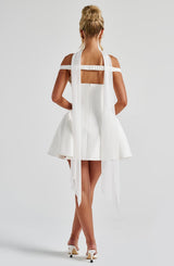 Fioreclo Marlie Mini Dress in Ivory
