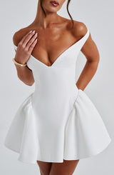 Fioreclo Marlie Mini Dress in Ivory
