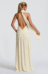 Fioreclo Minerve Maxi Dress in Ivory