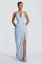 Fioreclo Minetta Maxi Dress in Glacier Blue