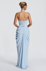 Fioreclo Minetta Maxi Dress in Glacier Blue