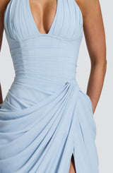 Fioreclo Minetta Maxi Dress in Glacier Blue