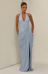 Fioreclo Minetta Maxi Dress in Glacier Blue