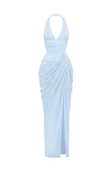 Fioreclo Minetta Maxi Dress in Glacier Blue