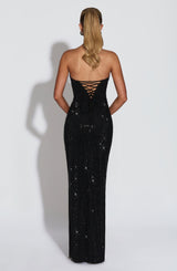 Fioreclo Mirabelle Maxi Dress in Black