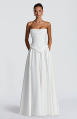Fioreclo Mirah Maxi Skirt in Ivory