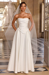 Fioreclo Mirah Maxi Skirt in Ivory