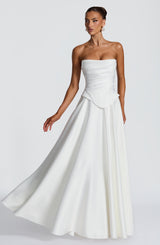 Fioreclo Mirah Maxi Skirt in Ivory