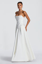 Fioreclo Mirah Maxi Skirt in Ivory