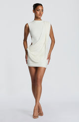 Fioreclo Mireia Mini Dress in Ivory