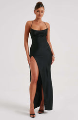 Fioreclo Mishka Maxi Dress in Black