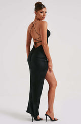 Fioreclo Mishka Maxi Dress in Black