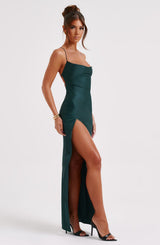 Fioreclo Mishka Maxi Dress in Emerald