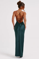 Fioreclo Mishka Maxi Dress in Emerald
