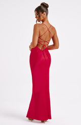 Fioreclo Mishka Maxi Dress in Red