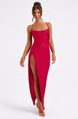 Fioreclo Mishka Maxi Dress in Red