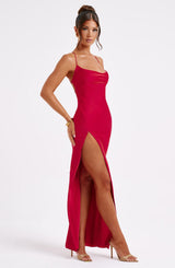 Fioreclo Mishka Maxi Dress in Red