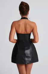 Fioreclo Missia Mini Dress in Black