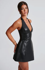 Fioreclo Missia Mini Dress in Black